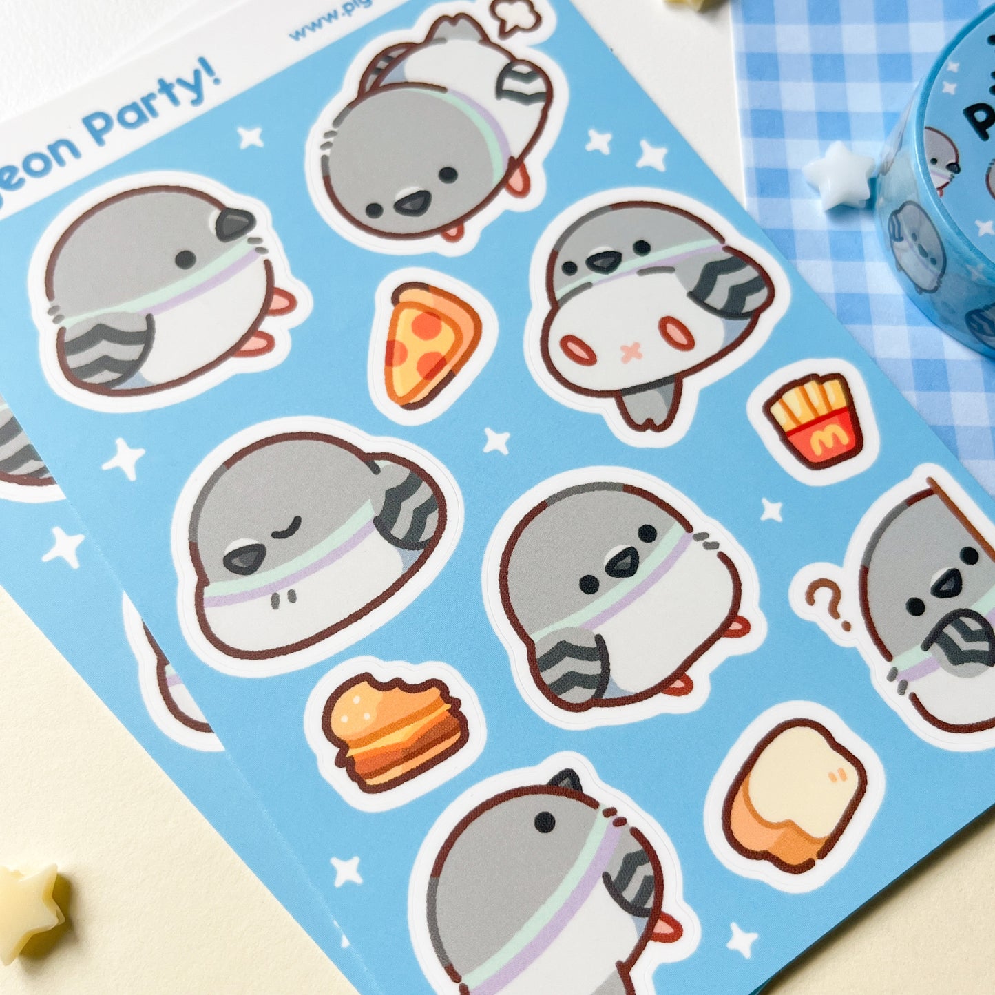 Pigeon Party Sticker Sheet