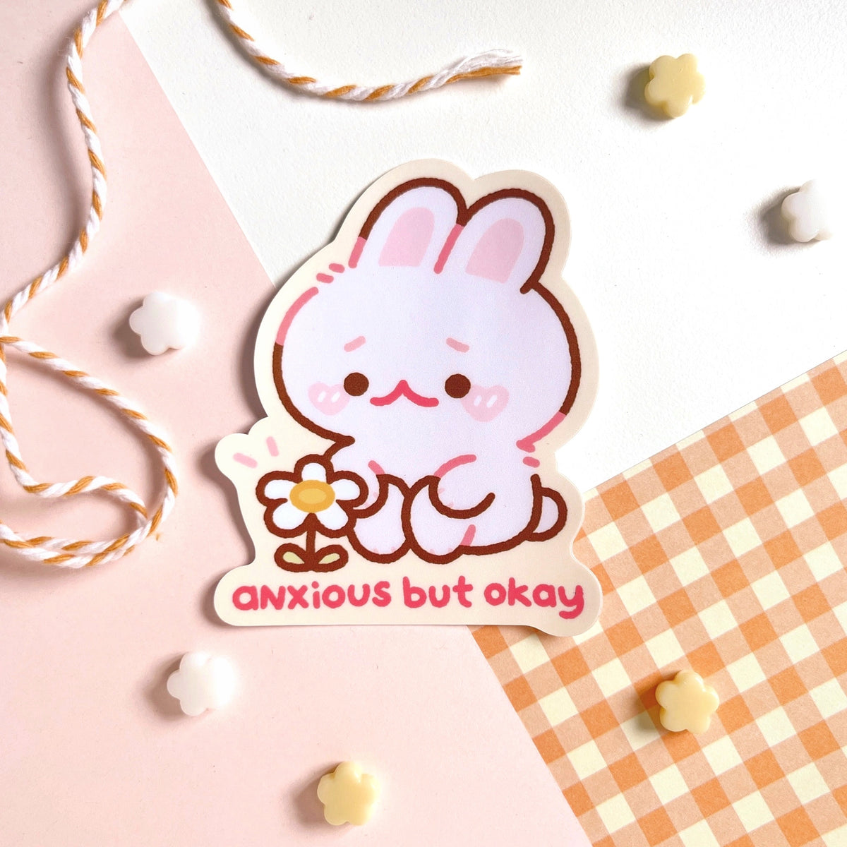Anxious But Okay Matte Sticker – Pigeoncrafts
