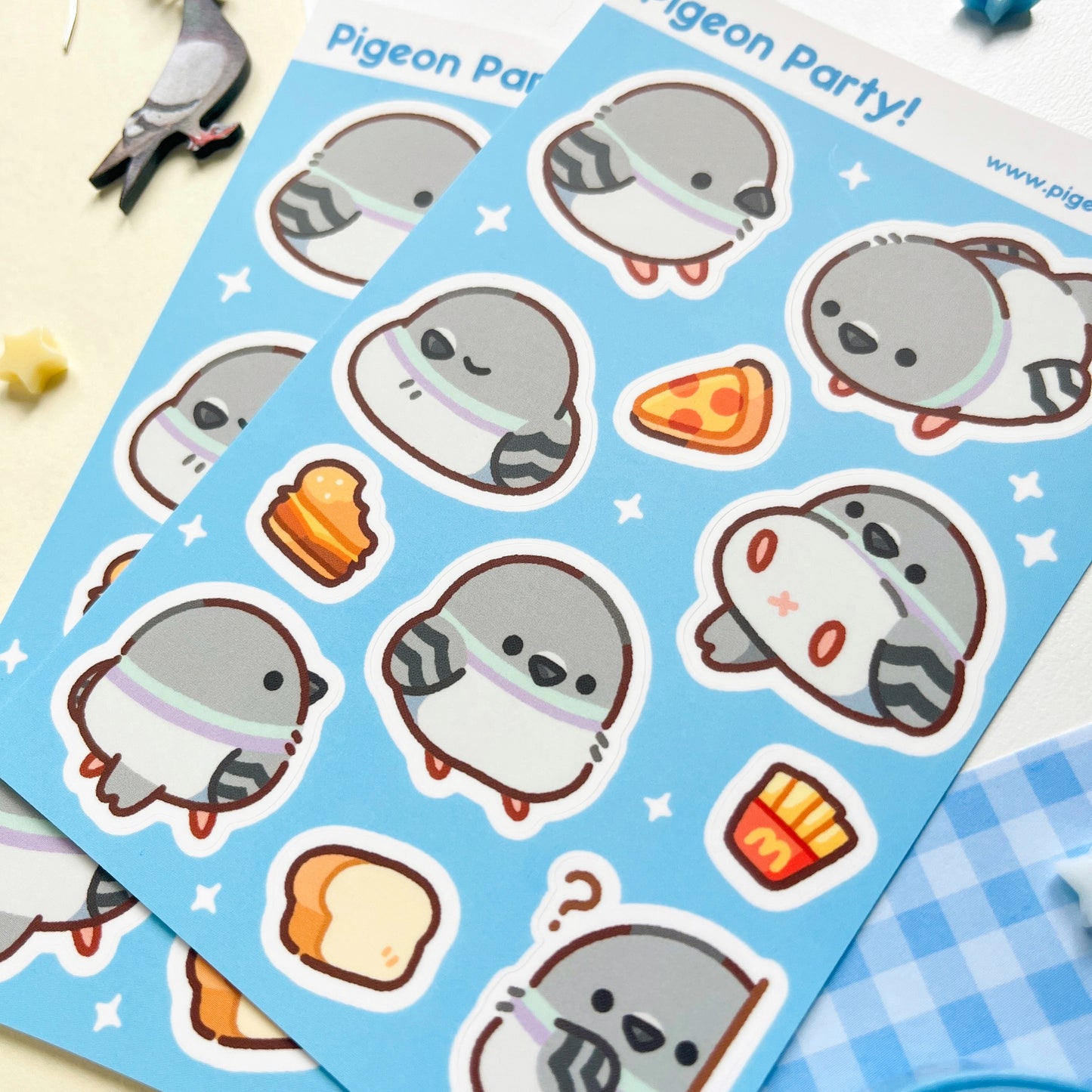Pigeon Party Sticker Sheet – Pigeon Crafts