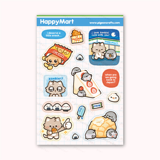 Happy Mart Sticker Sheet