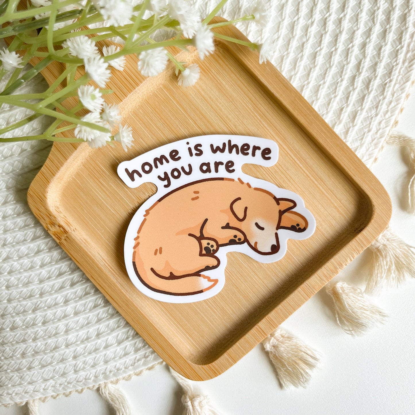 "Home Is Where You Are" Matte Sticker