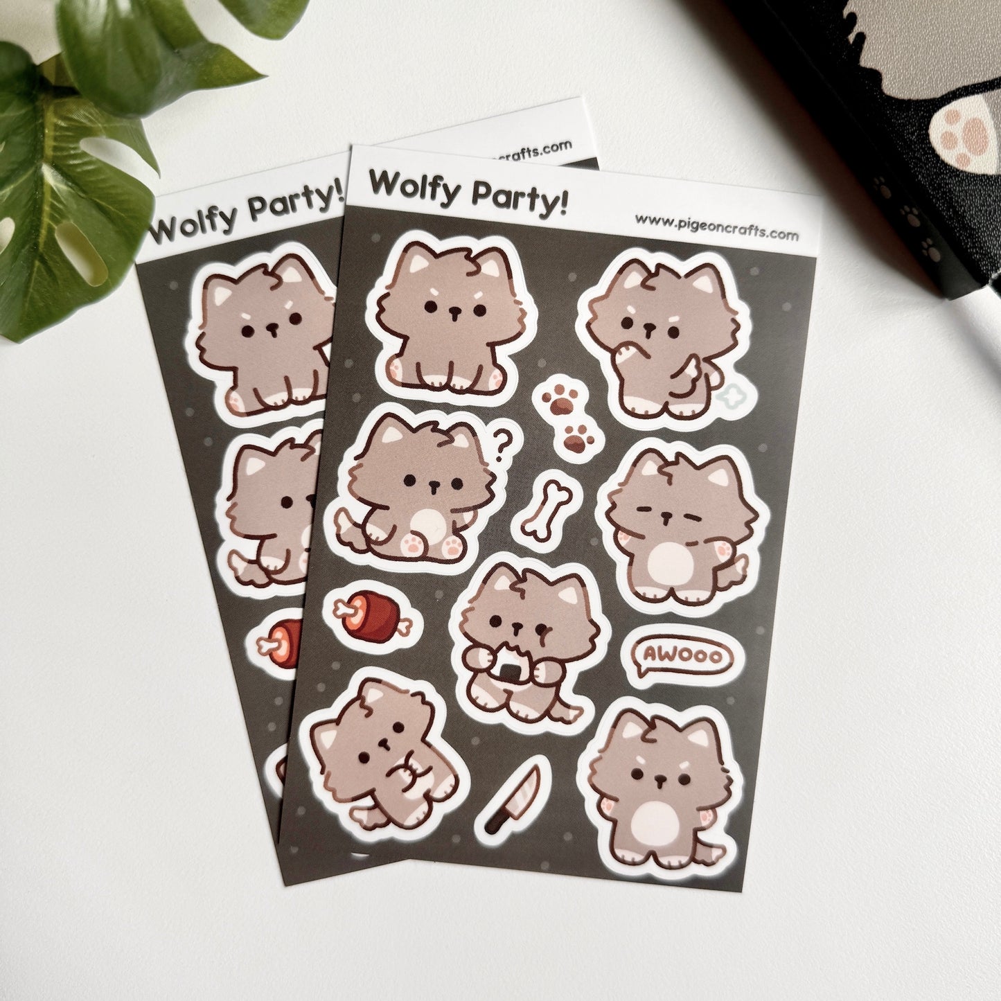 Wolfy Party Sticker Sheet