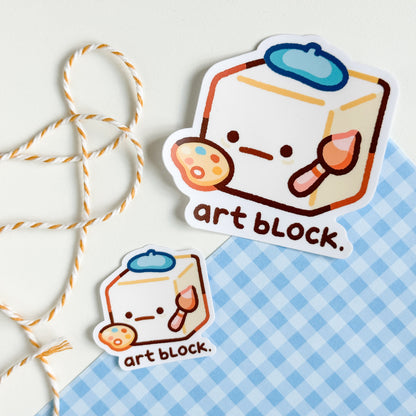 Art Block Mini Matte Sticker