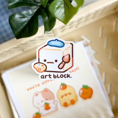 Art Block Mini Matte Sticker