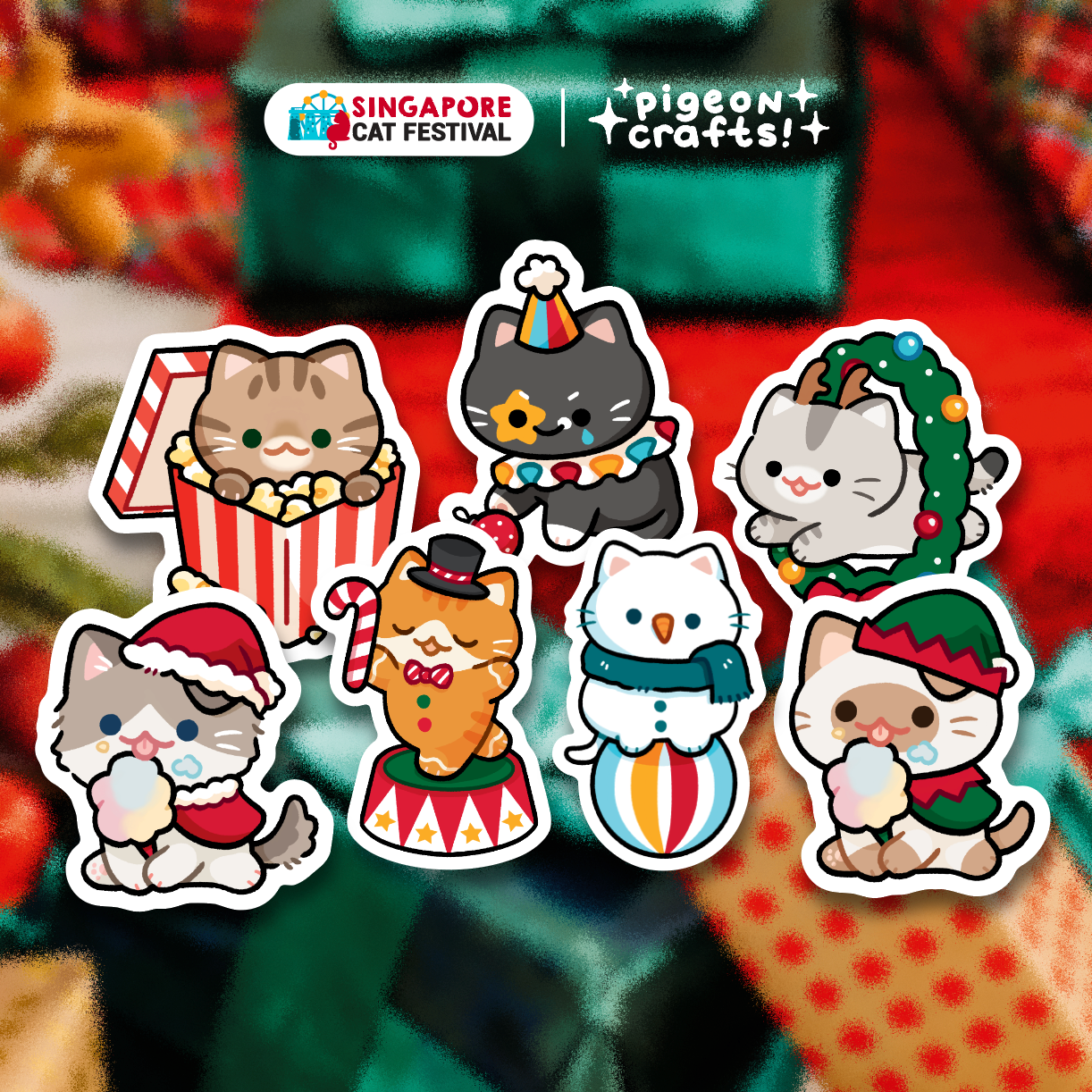 [Singapore Cat Festival] Mini Die Cut Sticker