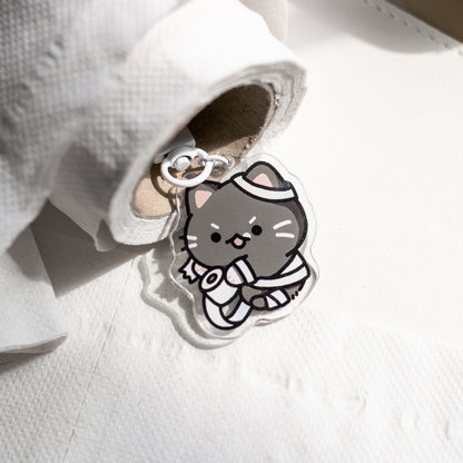 Tuxie Toilet Paper Mummy Keychain