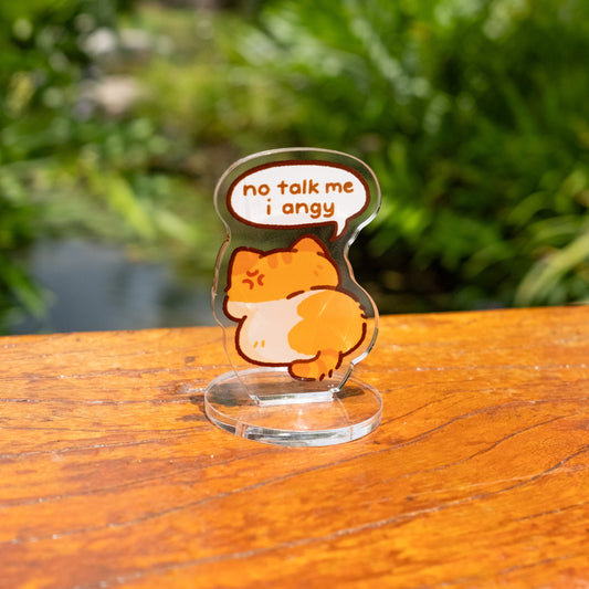 No Talk Me I Angy/Busy Standee