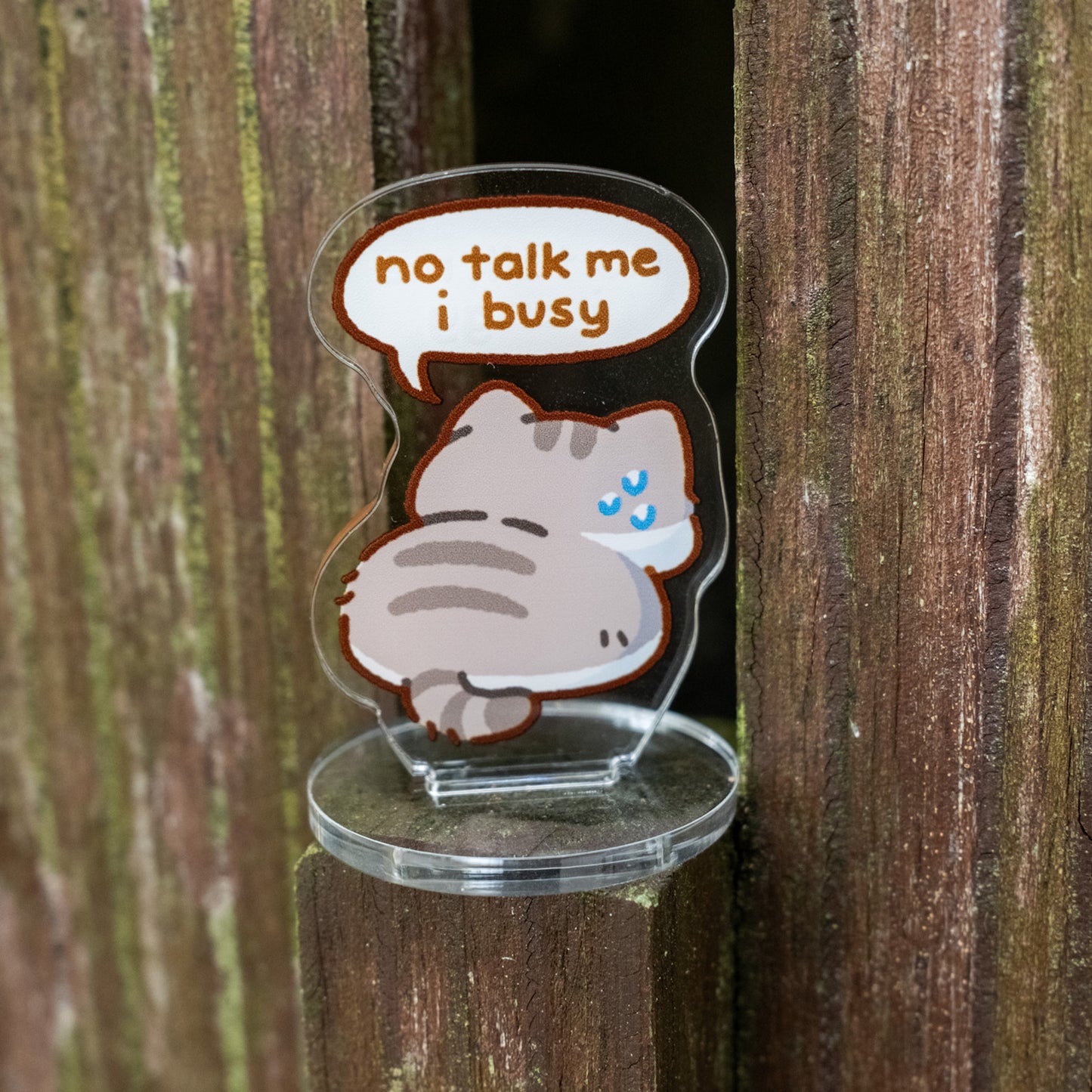 No Talk Me I Angy/Busy Standee