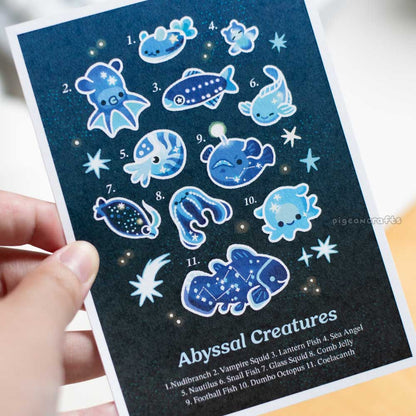 Abyssal Creatures Midnight Print