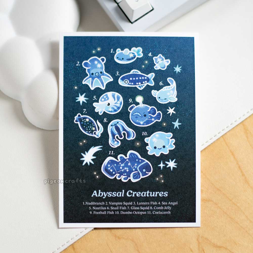 Abyssal Creatures Midnight Print