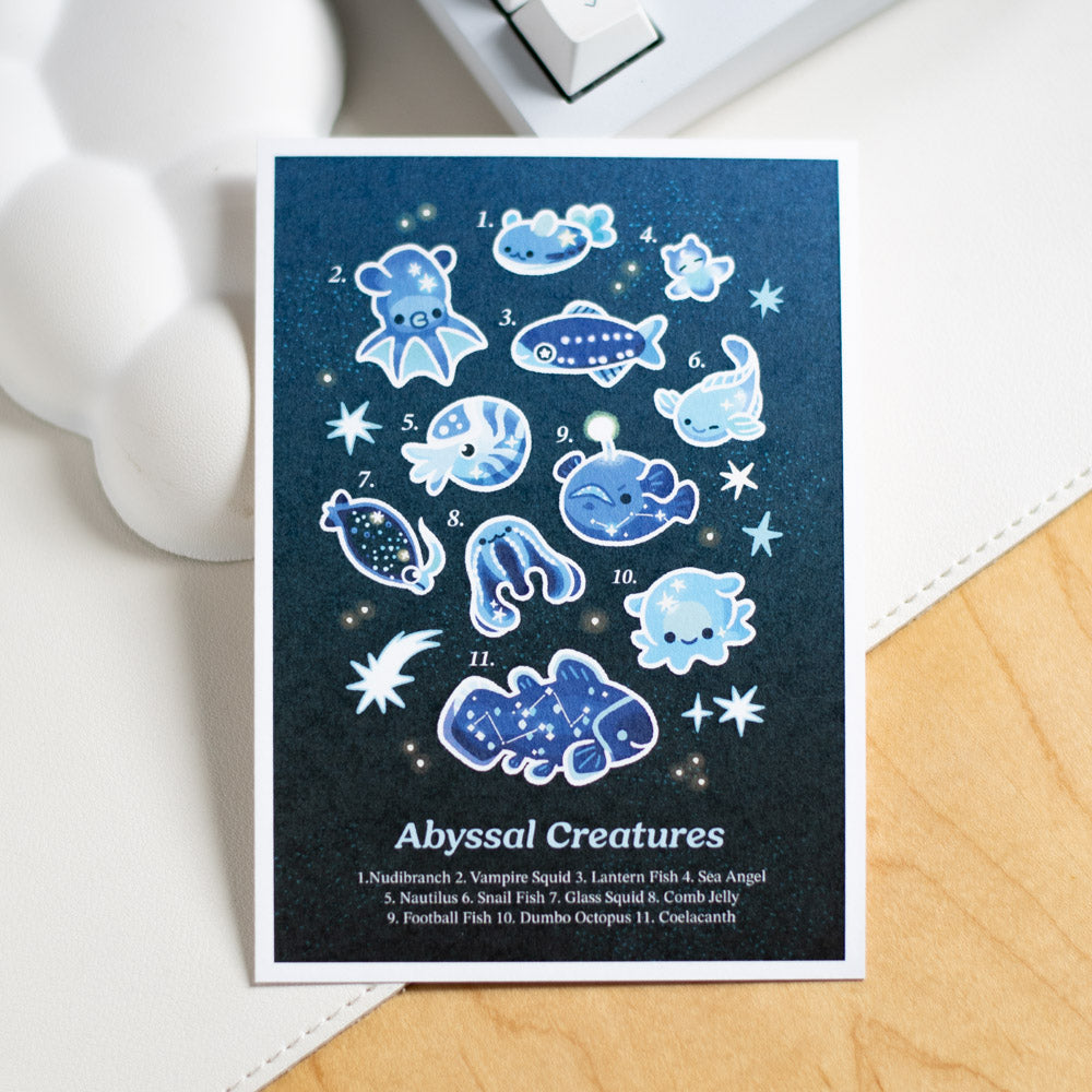 Abyssal Creatures Midnight Print