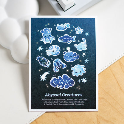 Abyssal Creatures Midnight Print