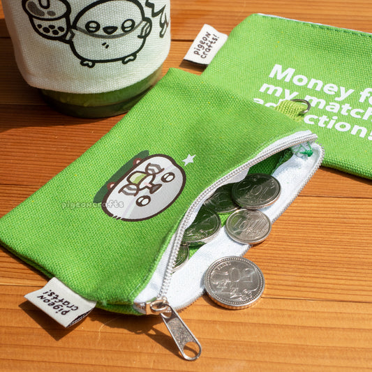 Pigeon's Matcha Fund Pouch