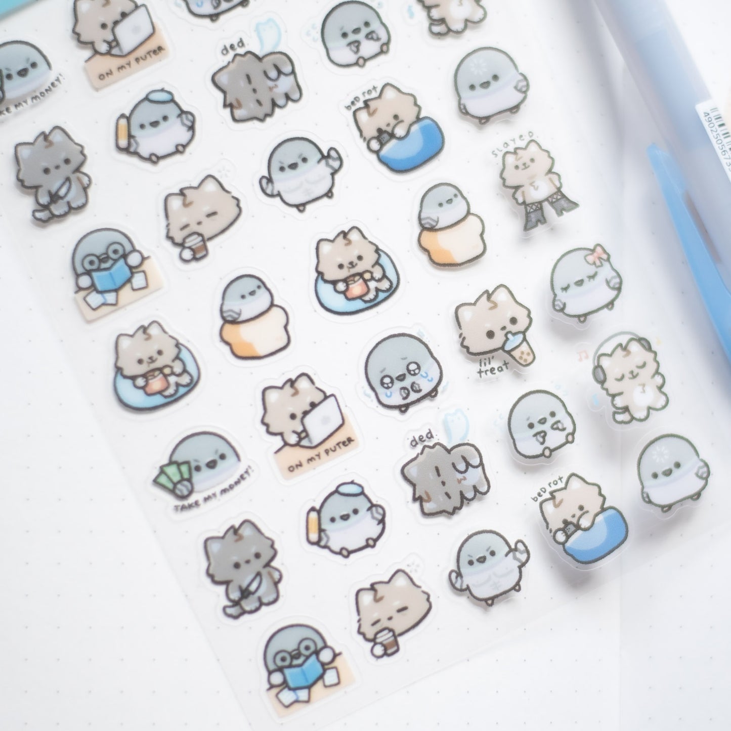 Doing Things Transparent Sticker Sheet