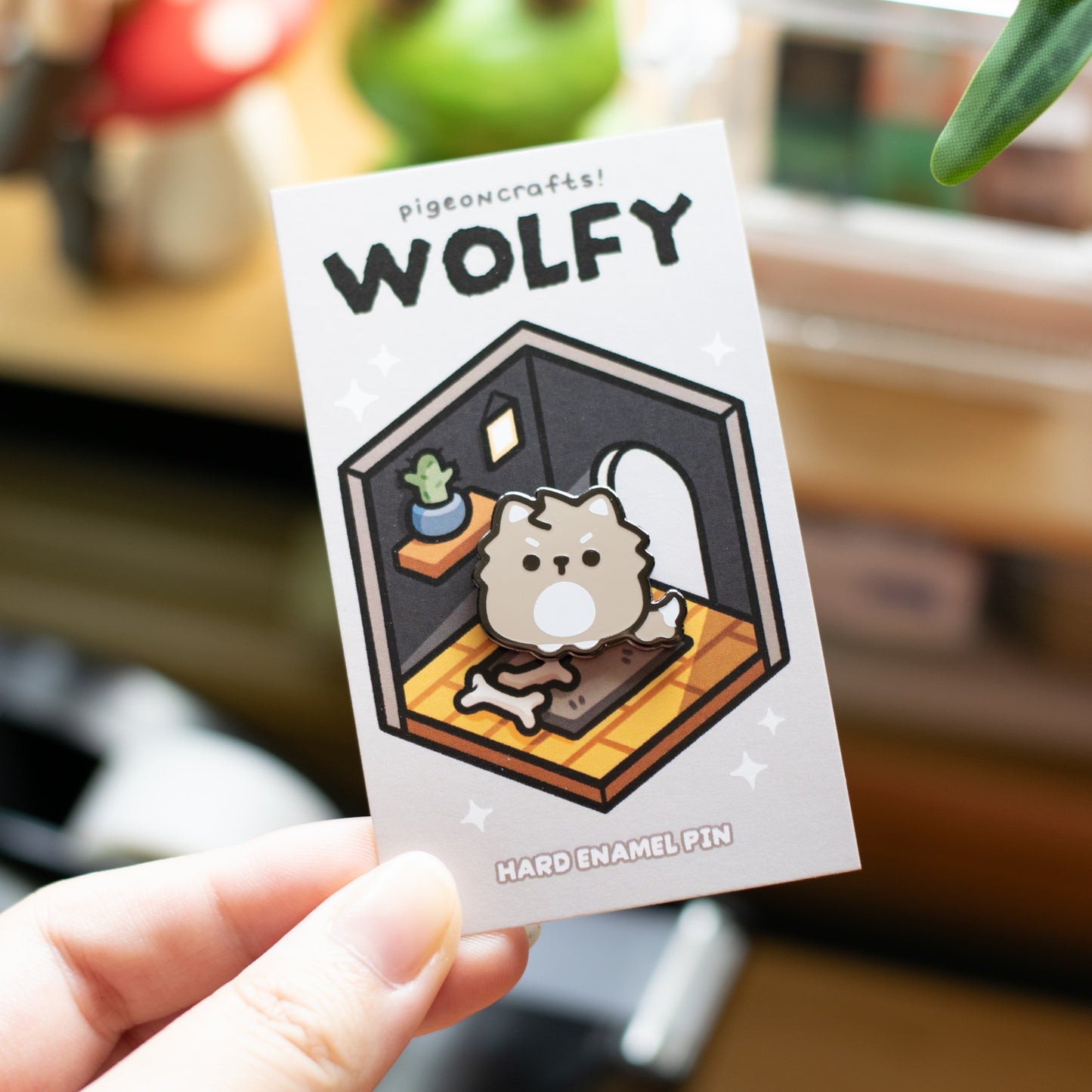 Wolfy Enamel Pin