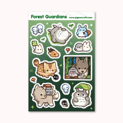 Forest Guardians Ghibli Sticker Sheet