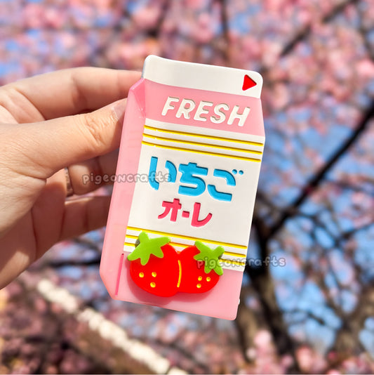 Strawberry Milk Claw Clip