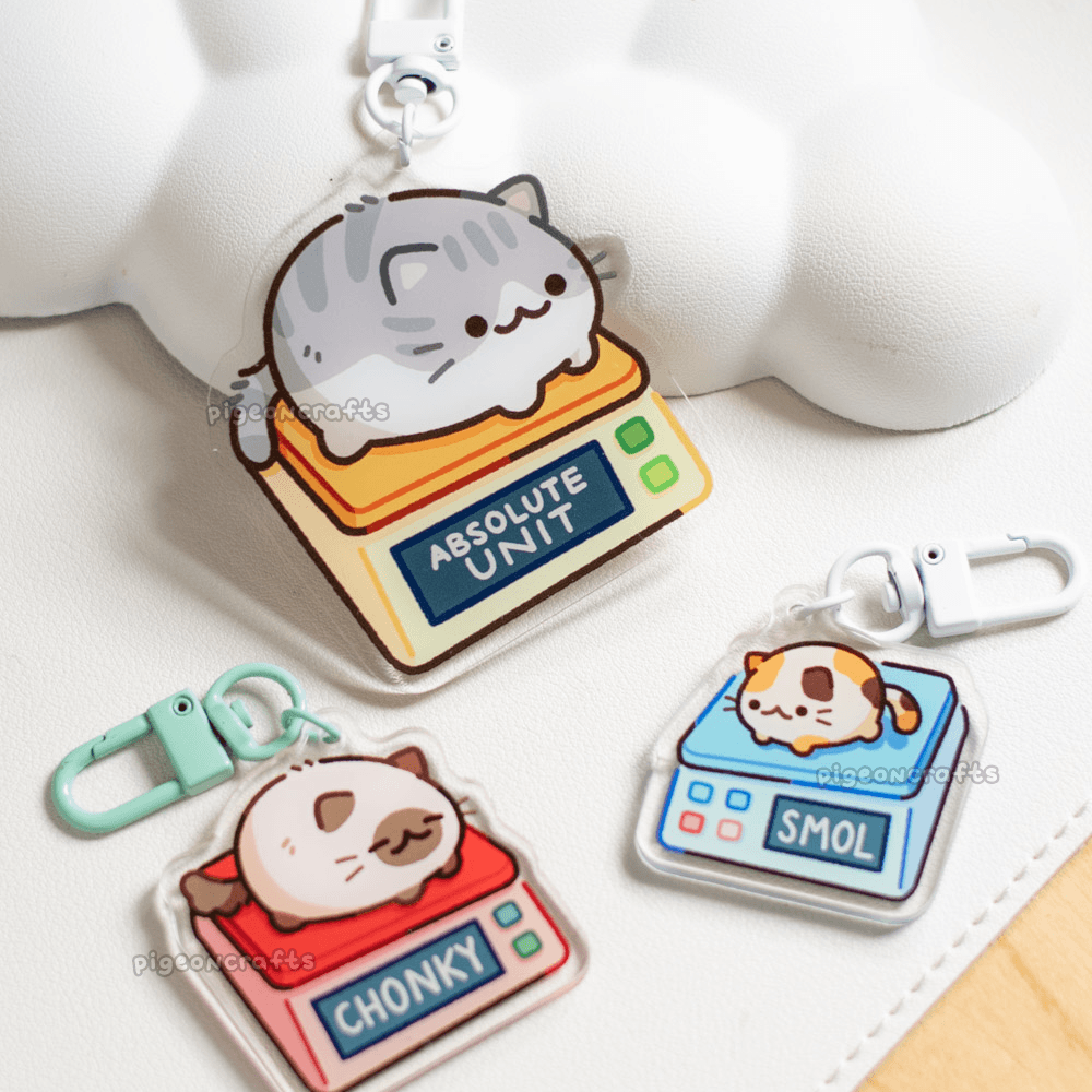 Absolute Unit Mega Cat Keychain
