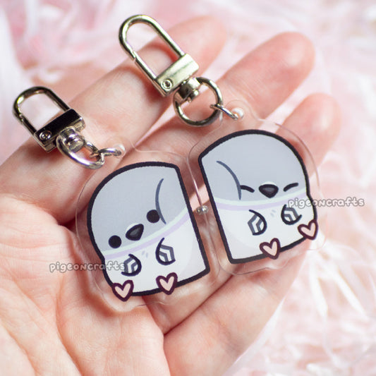 Pigeon Duo Magnetic Keychains (Pair)