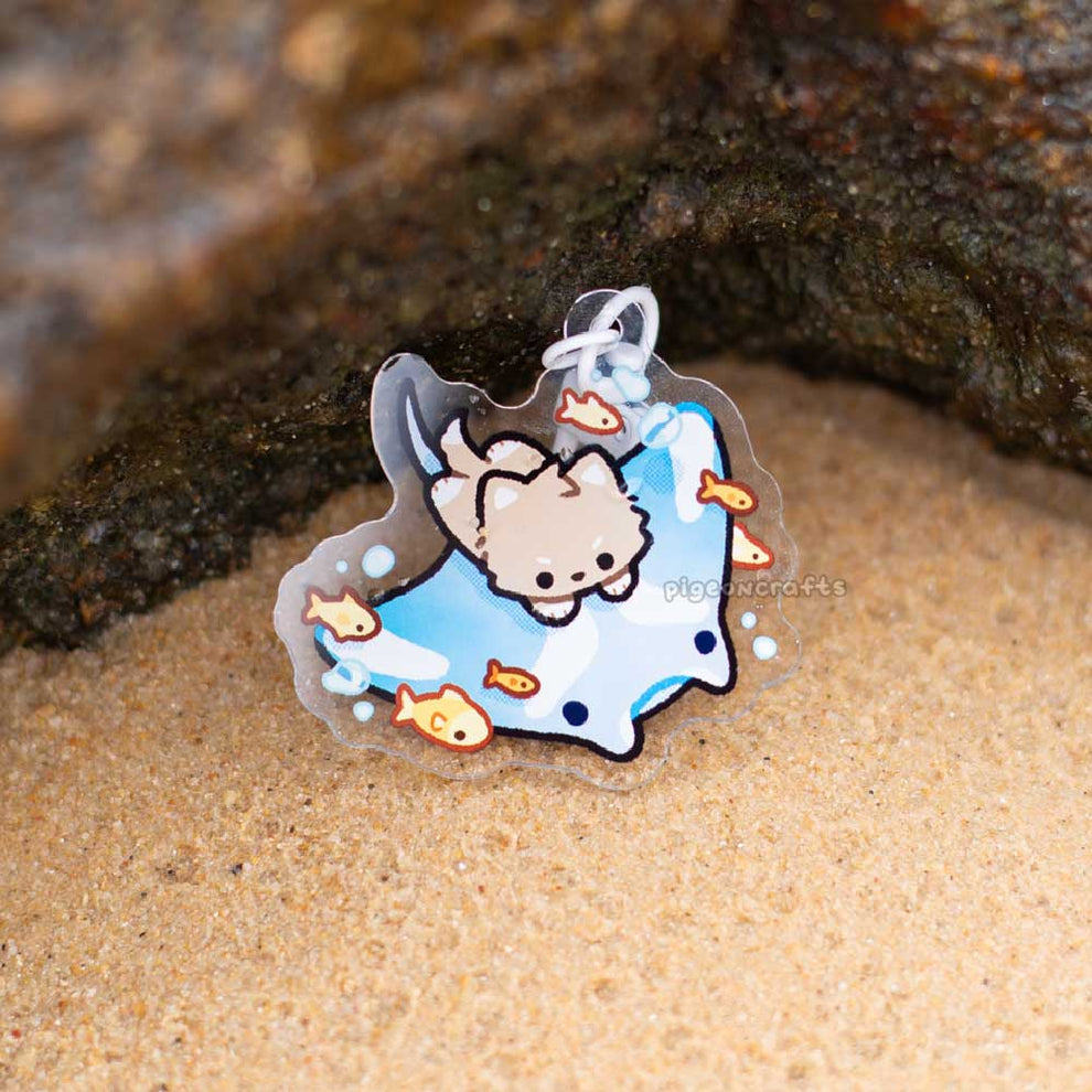 Wolfy Manta Ray Dive Keychain – Pigeoncrafts