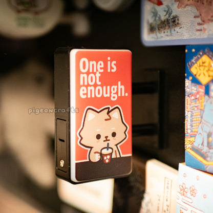Wolfy Coffee Shop Magnetic LED Sign
