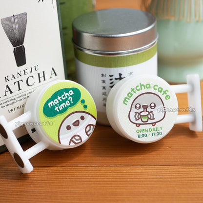 Matcha Cafe Pigeon Magnetic LED Sign