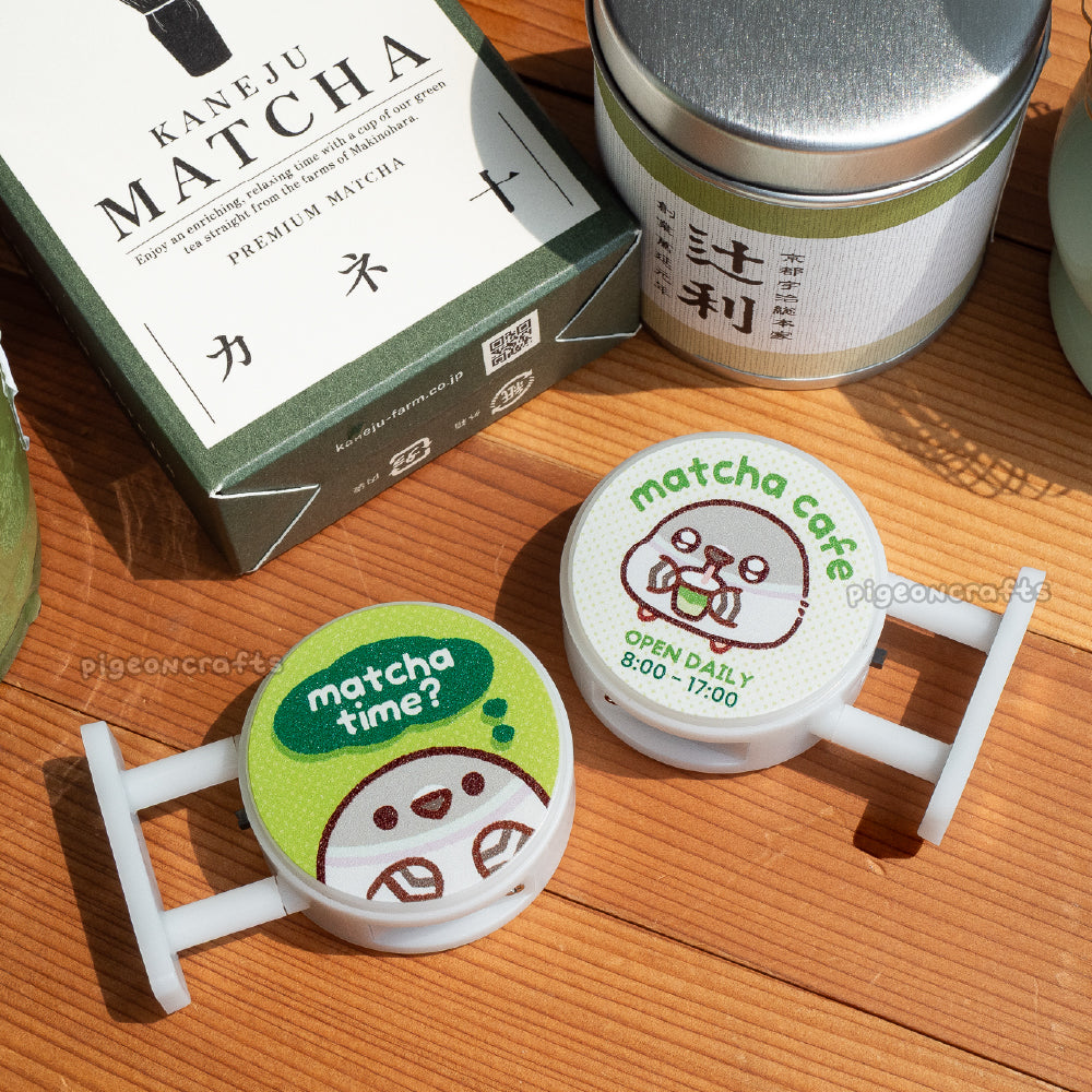 Matcha Cafe Pigeon Magnetic LED Sign