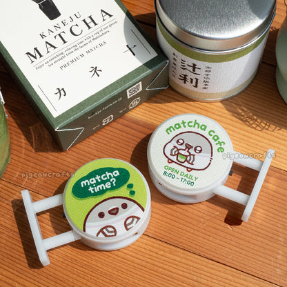 Matcha Cafe Pigeon Magnetic LED Sign