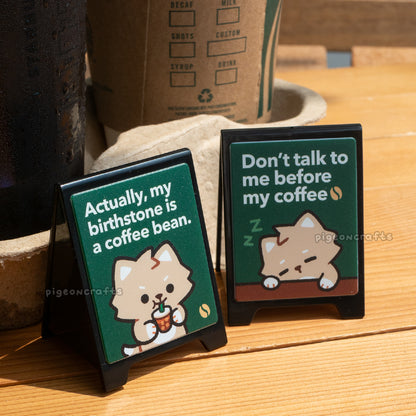 Wolfy Coffee Shop Sidewalk LED Sign