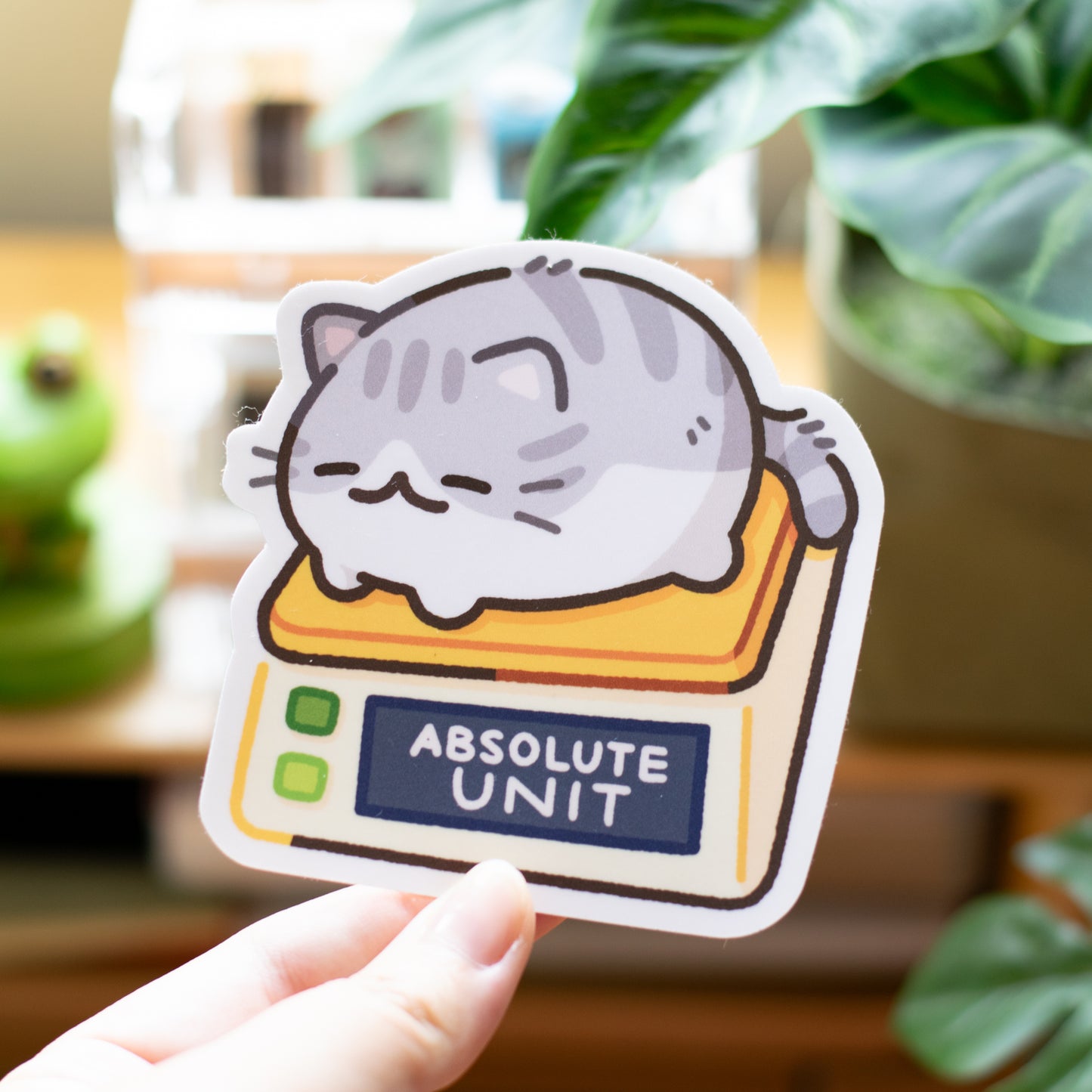 Absolute Unit Mega Cat Giant Matte Sticker