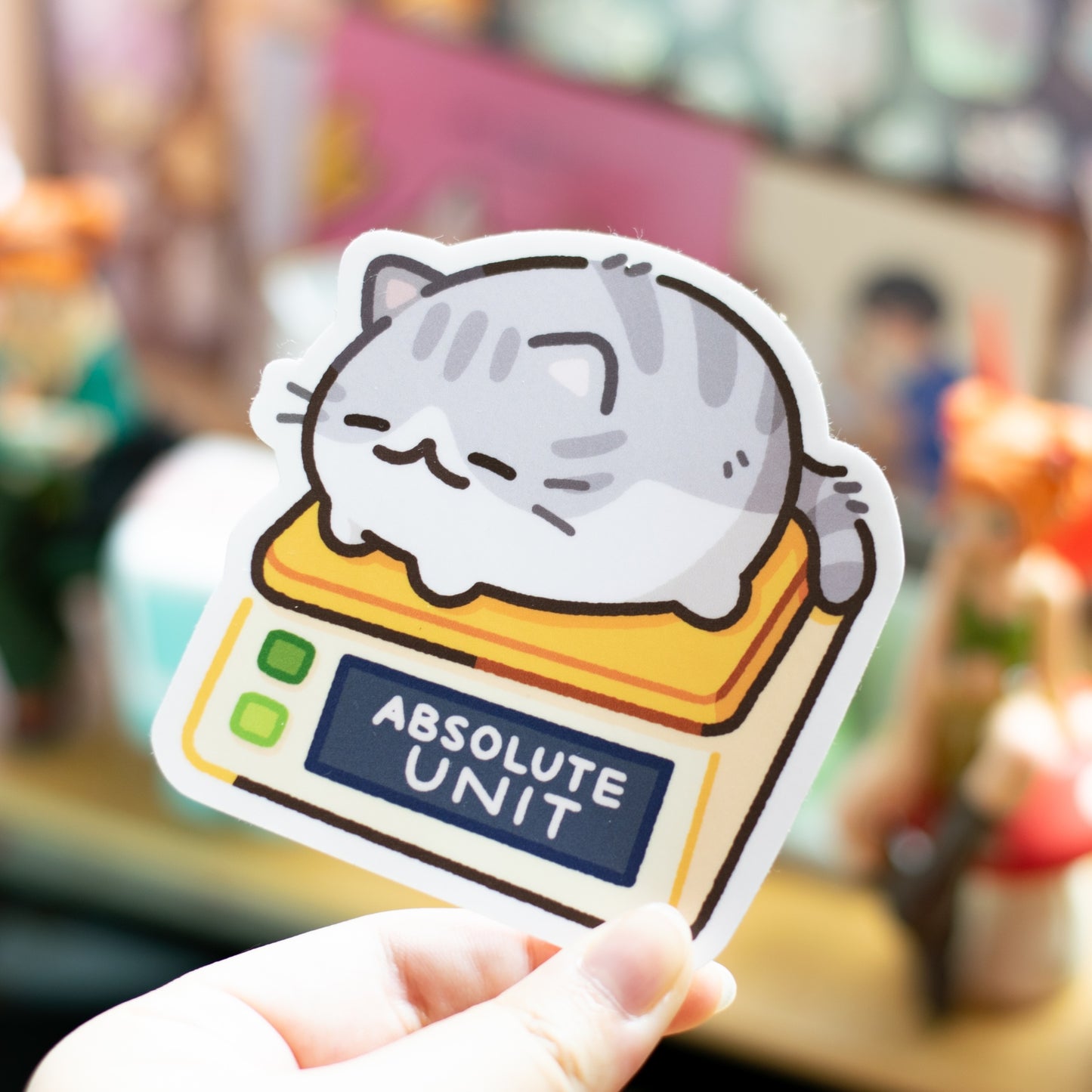 Absolute Unit Mega Cat Giant Matte Sticker