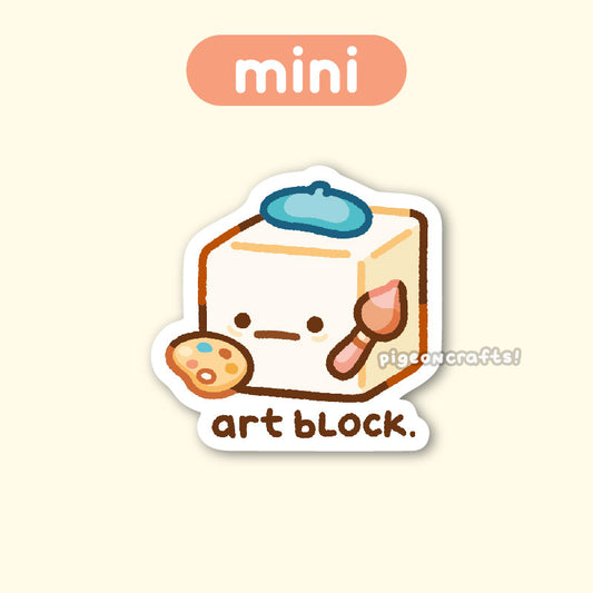 Art Block Mini Matte Sticker