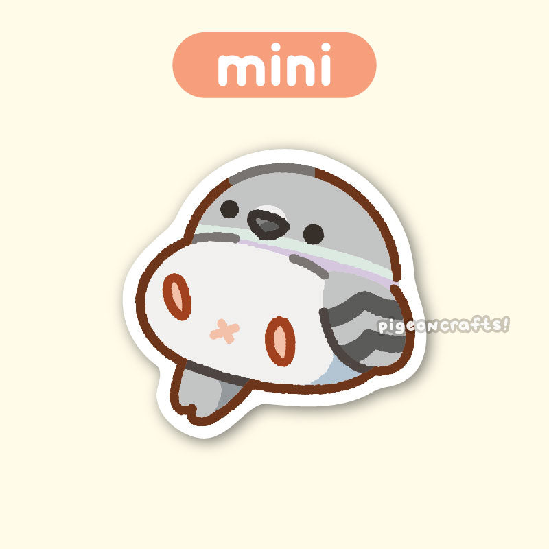 Chonky Pigeon Mini Matte Sticker