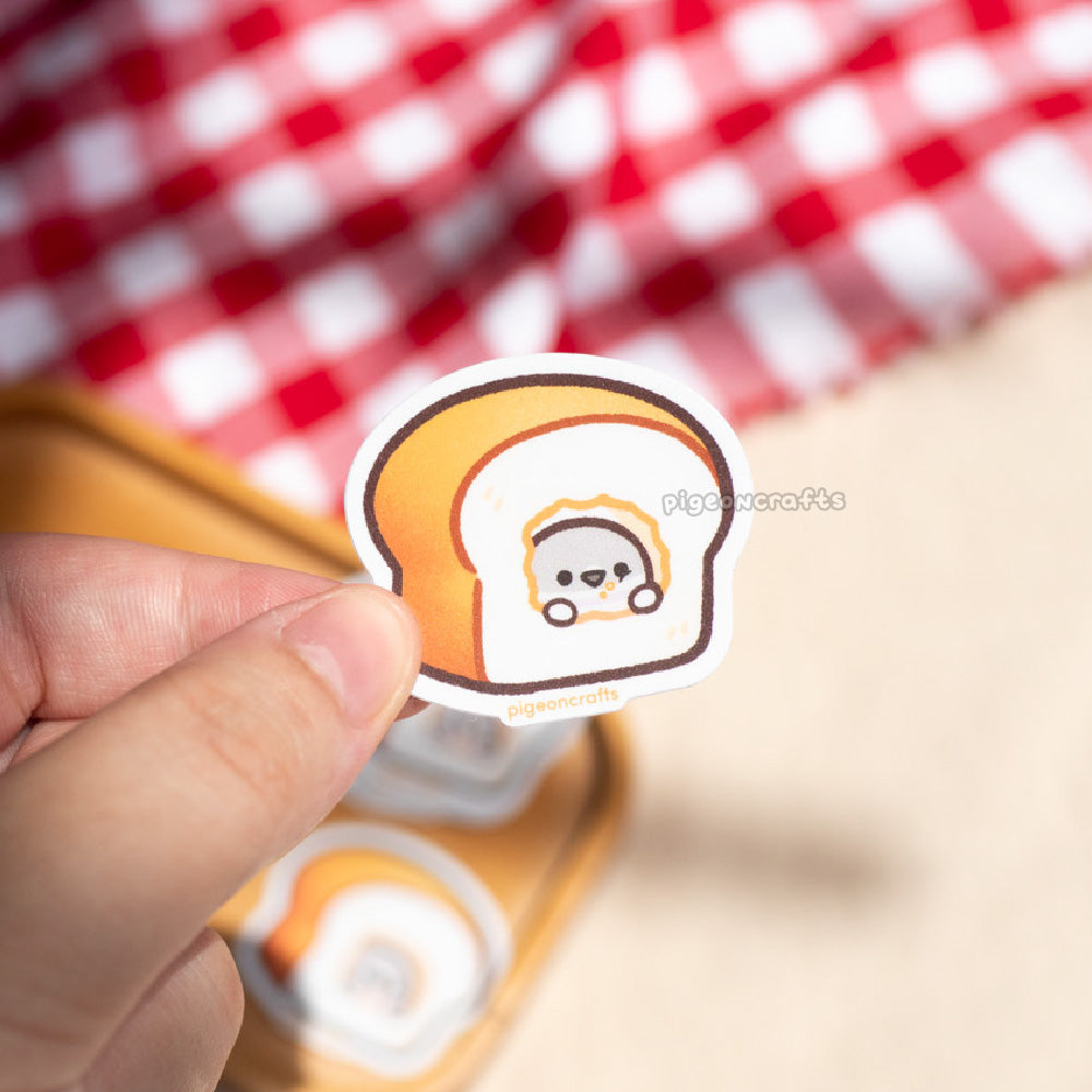 Pigeon Loaf House Mini Matte Sticker