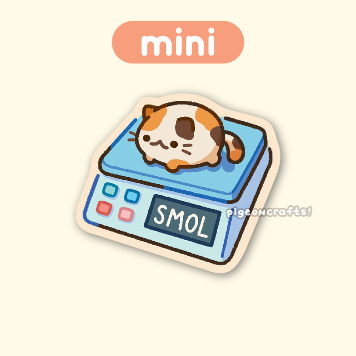 Smol Cat Mini Matte Sticker – Pigeoncrafts