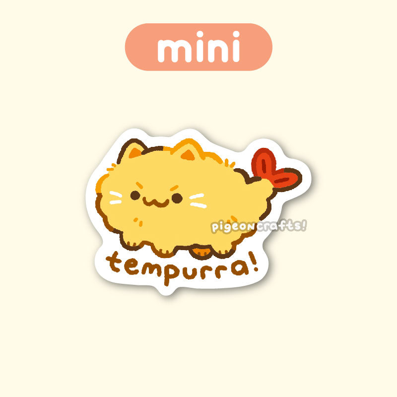 Tempurra Cat Mini Matte Sticker