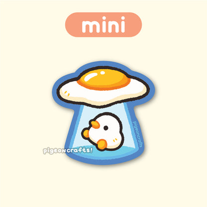Quakstraterrestrial Duck Mini Matte Sticker