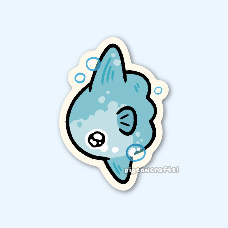 Sobbing Sunfish Matte Sticker