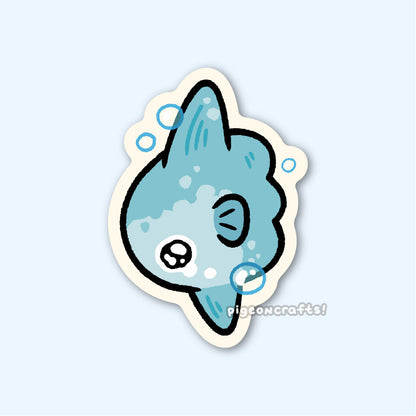 Sobbing Sunfish Matte Sticker