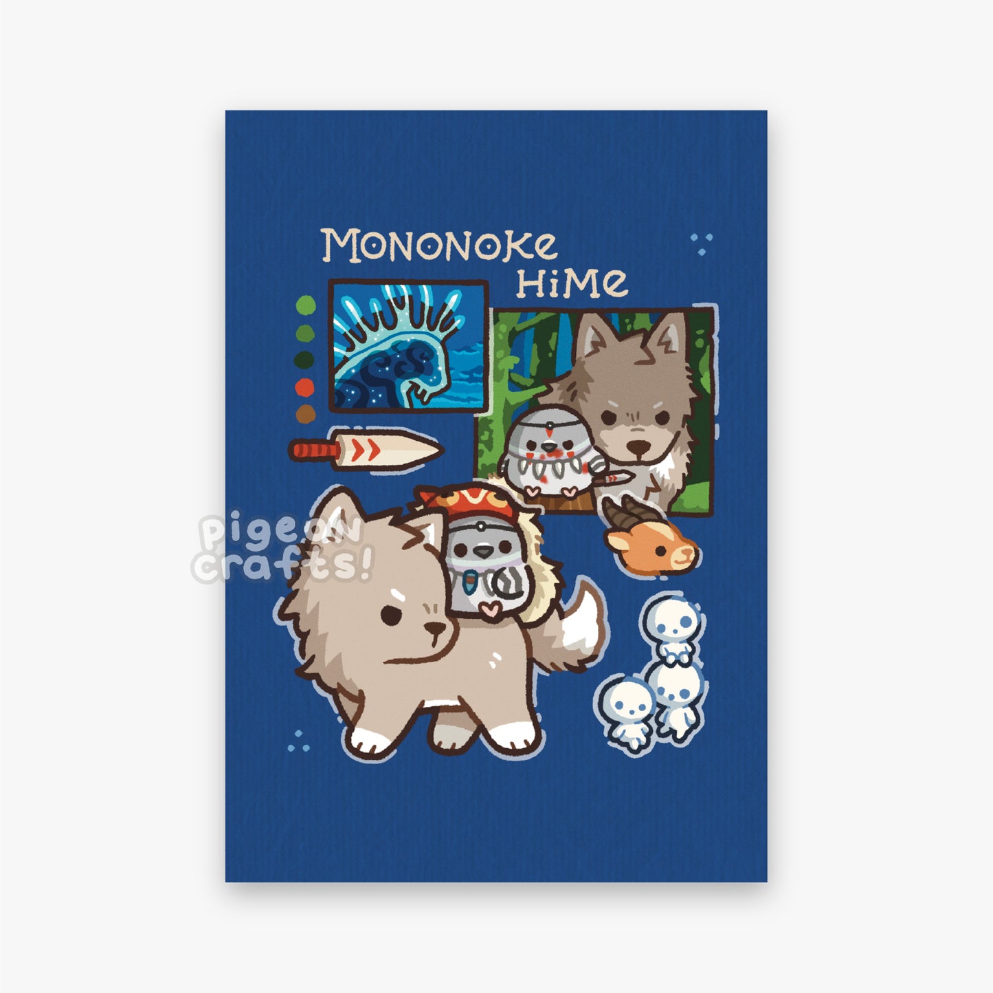 Pigeon Mononoke print