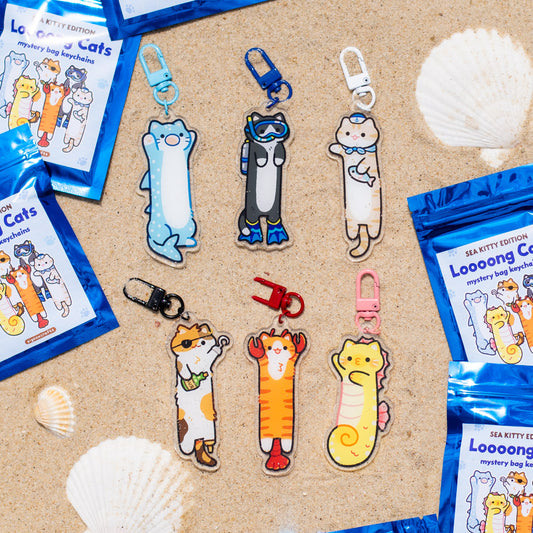 Mystery Long Sea Kitties (6 Designs)