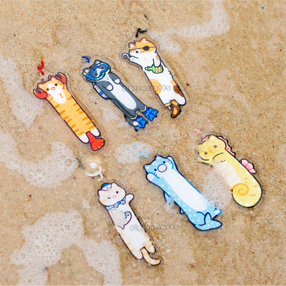 Mystery Long Sea Kitties (6 Designs)