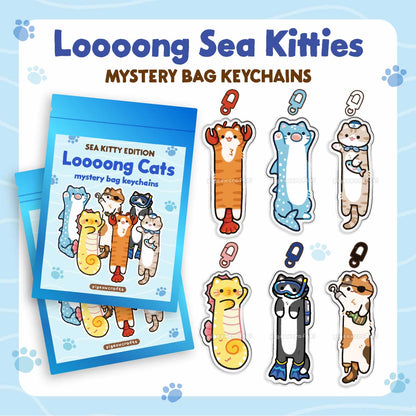 Mystery Long Sea Kitties (6 Designs)