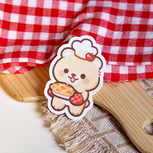 Pancake Baking Apple Pie Matte Sticker