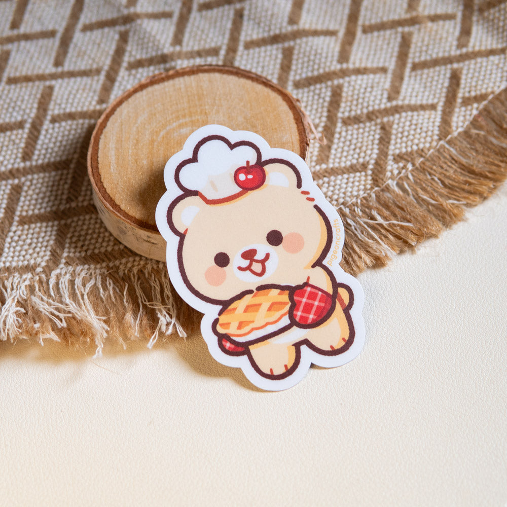Pancake Baking Apple Pie Matte Sticker