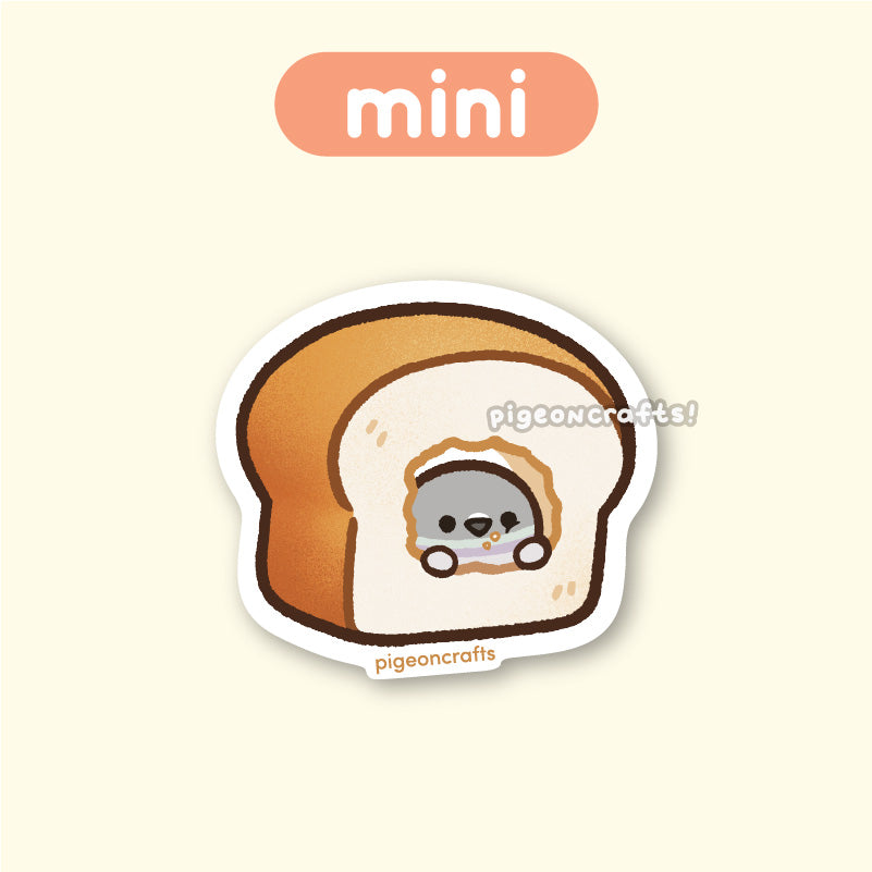 Pigeon Loaf House Mini Matte Sticker