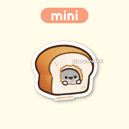 Pigeon Loaf House Mini Matte Sticker