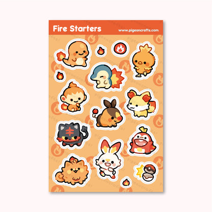 Fire Starters Sticker Sheet
