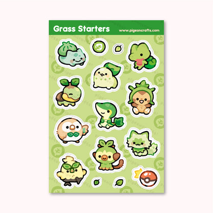 Grass Starters Sticker Sheet