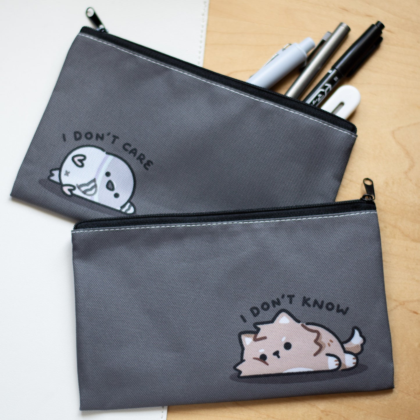 Wolfy Pigeon I Don't Know Pouch